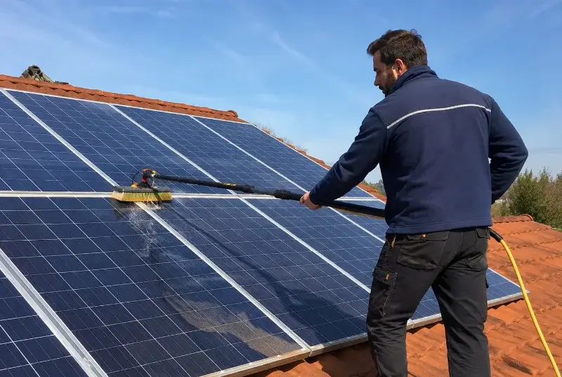 Nettoyage et entretien de panneaux solaires à Estagel